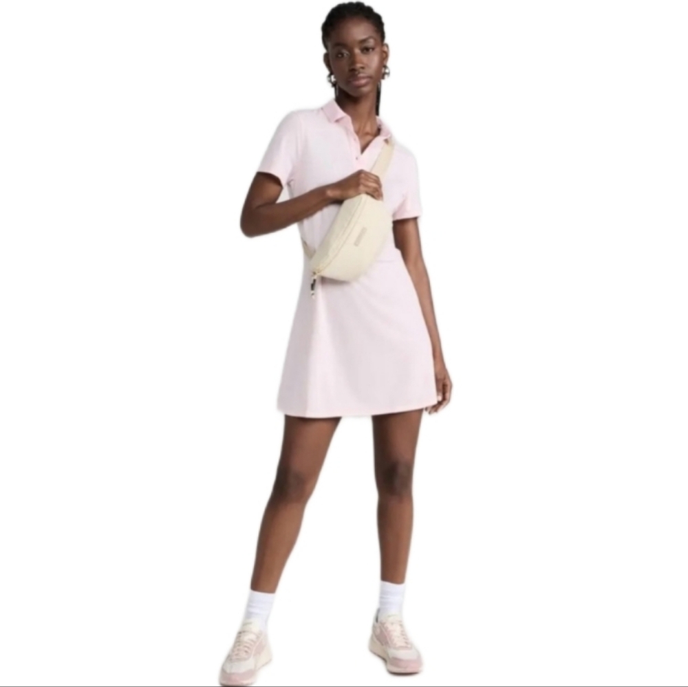Outdoor Voices Birdie Polo Dress Sizes: XXS & XXXL (3XL)  Pink Short Sleeve - Picture 4 of 10